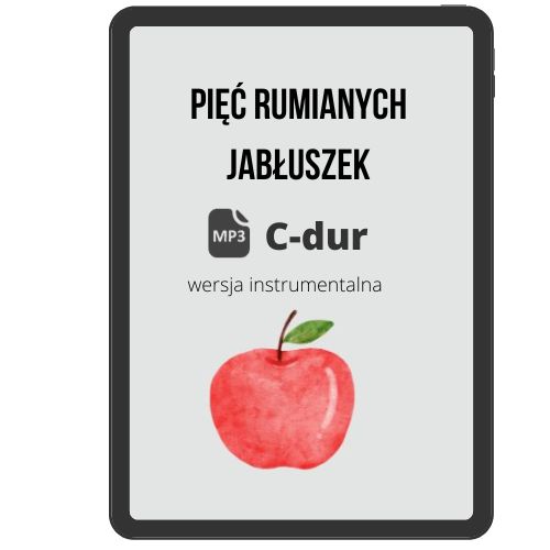 Pięć rumianych jabłuszek (podkład) C140